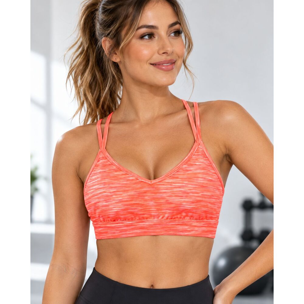 Old Navy Active Neon Orange Sports Bra XS Go Dry Athletic Sports Workout